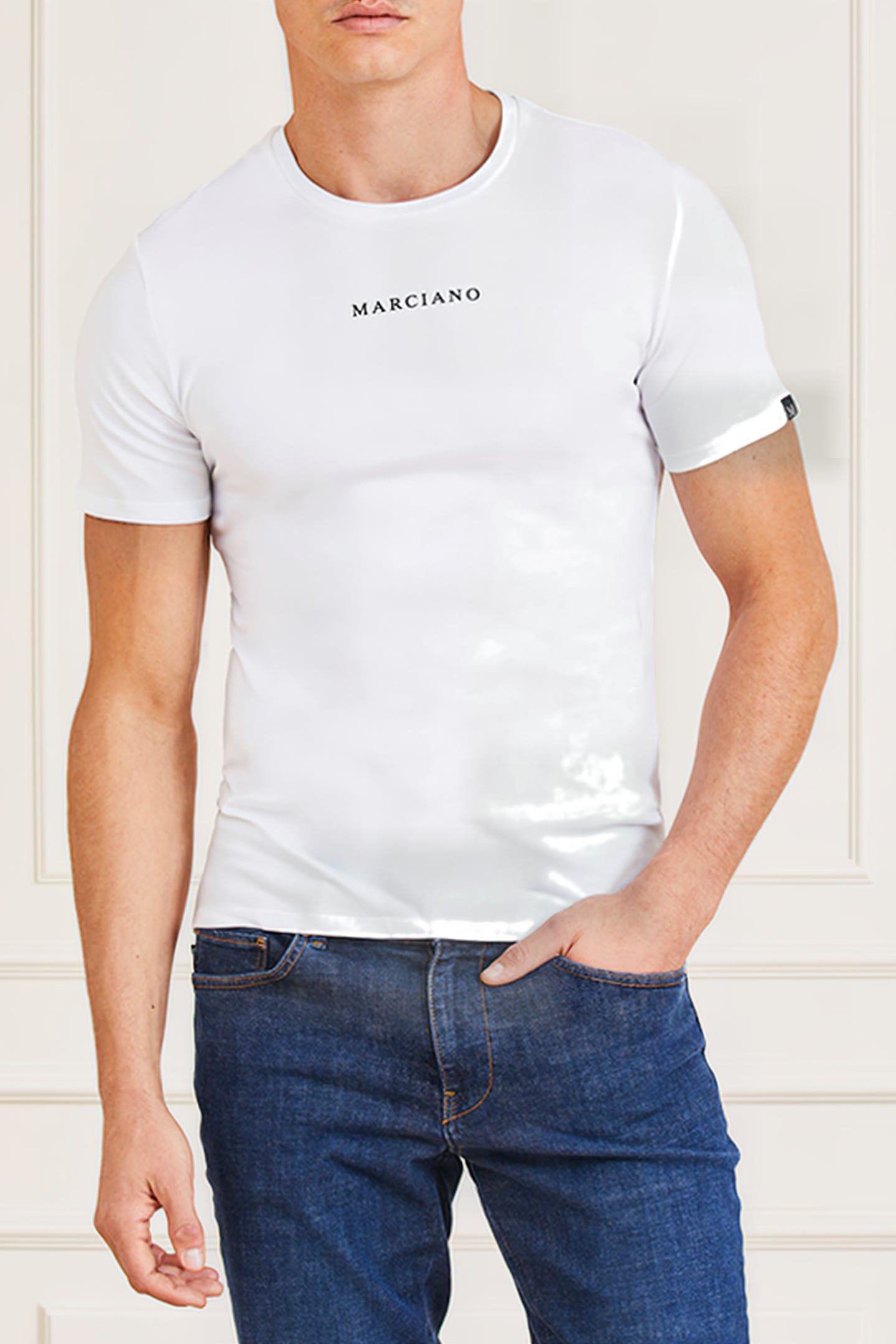 GUESS ECO TOM SS CN T-SHIRT SL PURE WHITE 2