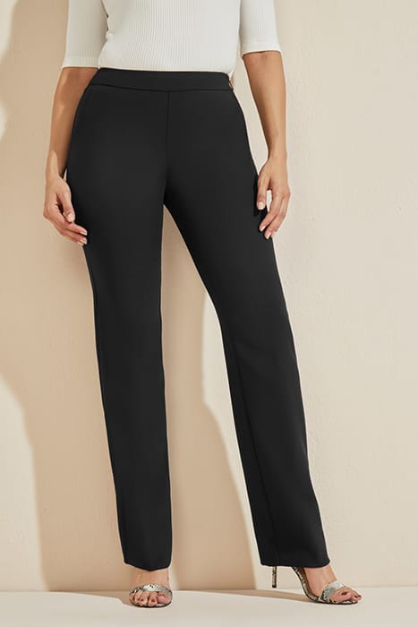 MARCIANO BY GUESS SALLY PANT JET BLACK STRAIGHT 1