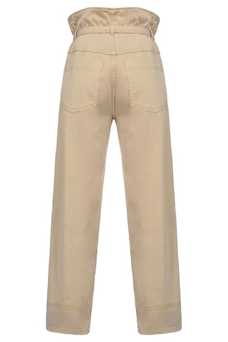 BOTANICA PANTALONE FLUIDO DIAG CROISSANT BEIGE 6