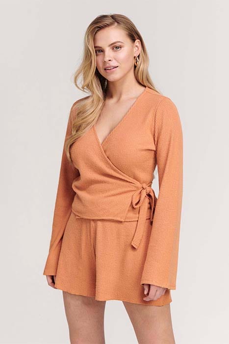 LADIES LA SHORT SOFT CARAMEL 3