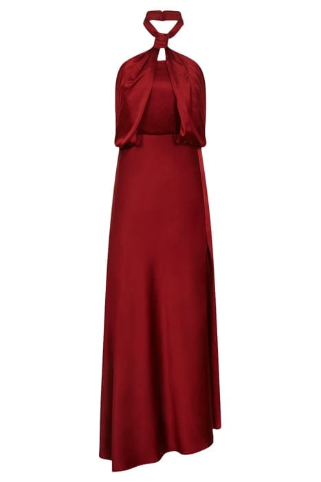LORENA MAXI DRESS — DARK RED 1