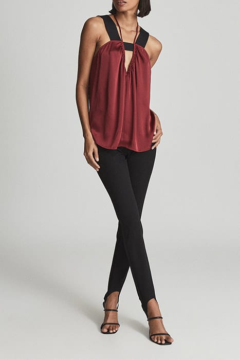LAUREN TANK TOP CAMI — RED 3