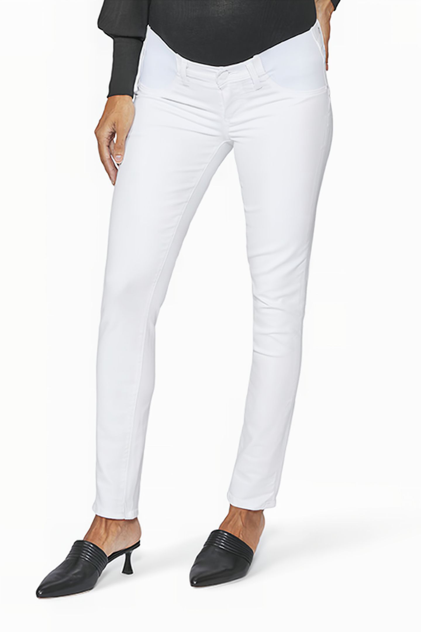 SKYLINE ANKLE PEG MATERNITY CRISP WHITE 4