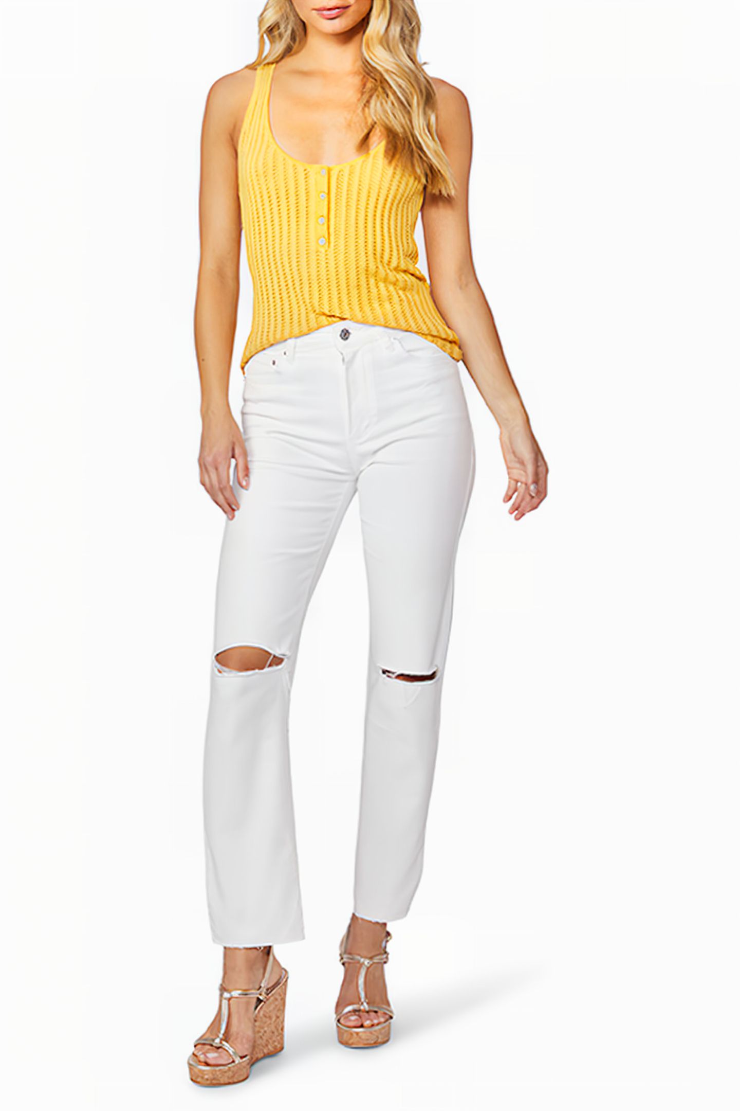 STELLA STRAIGHT W RAW HEM BARE WHITE DESTRUCTED 3