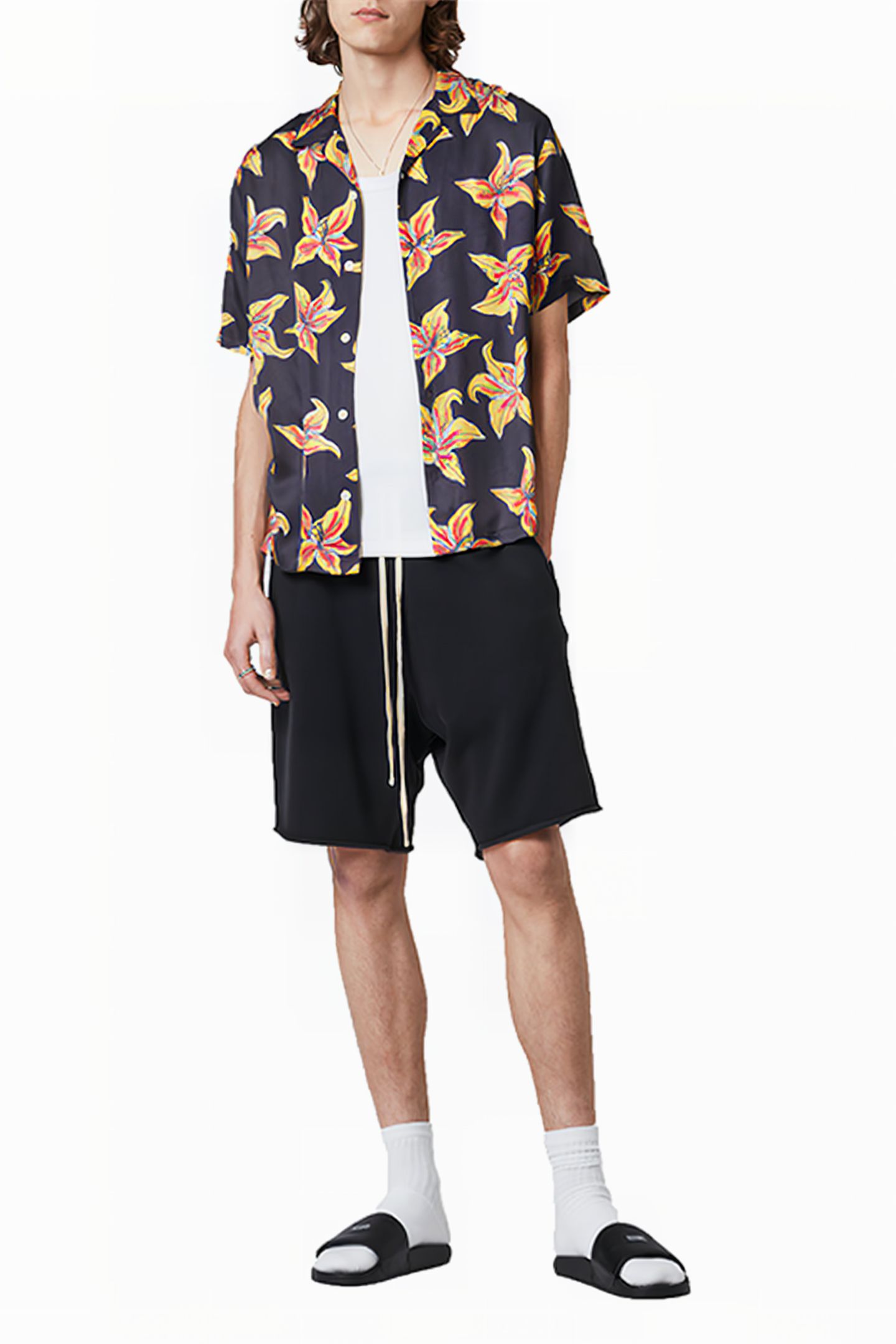 HIBISCUS SS SHIRT JET BLACK 3