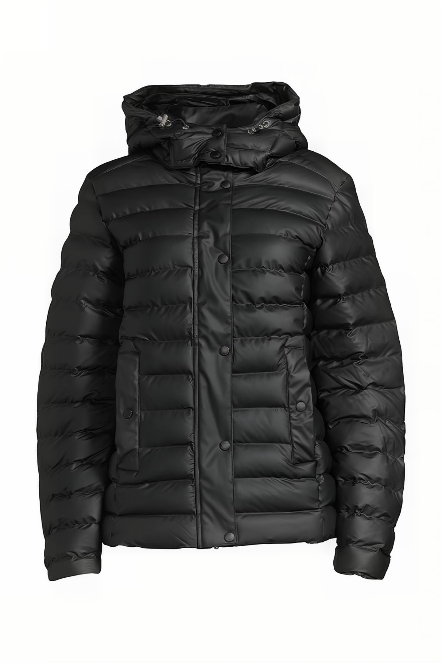10 RAINP01 PADDED RAIN JACKET BLACK 1