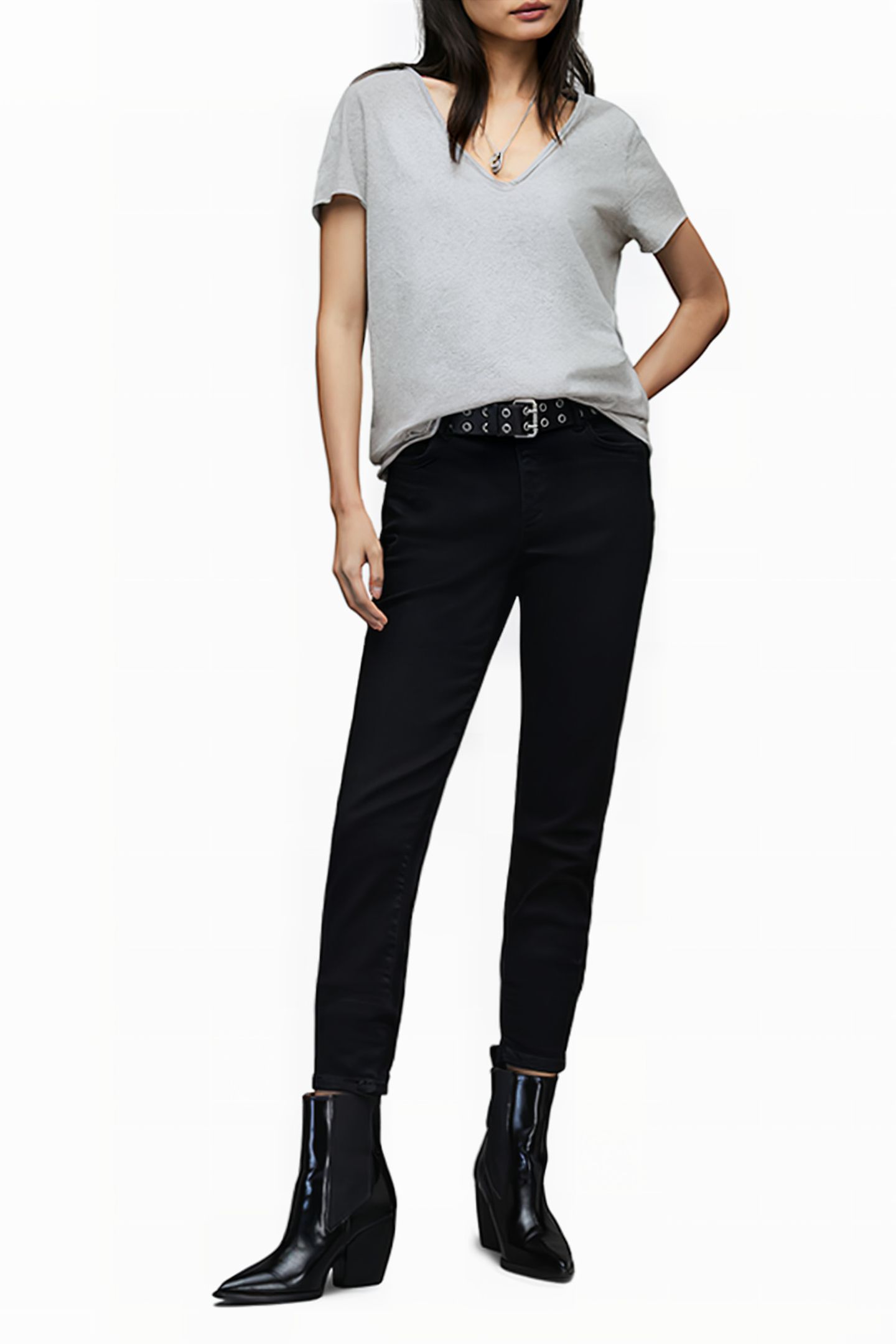 EMELYN TONIC TEE GREY MARL 2