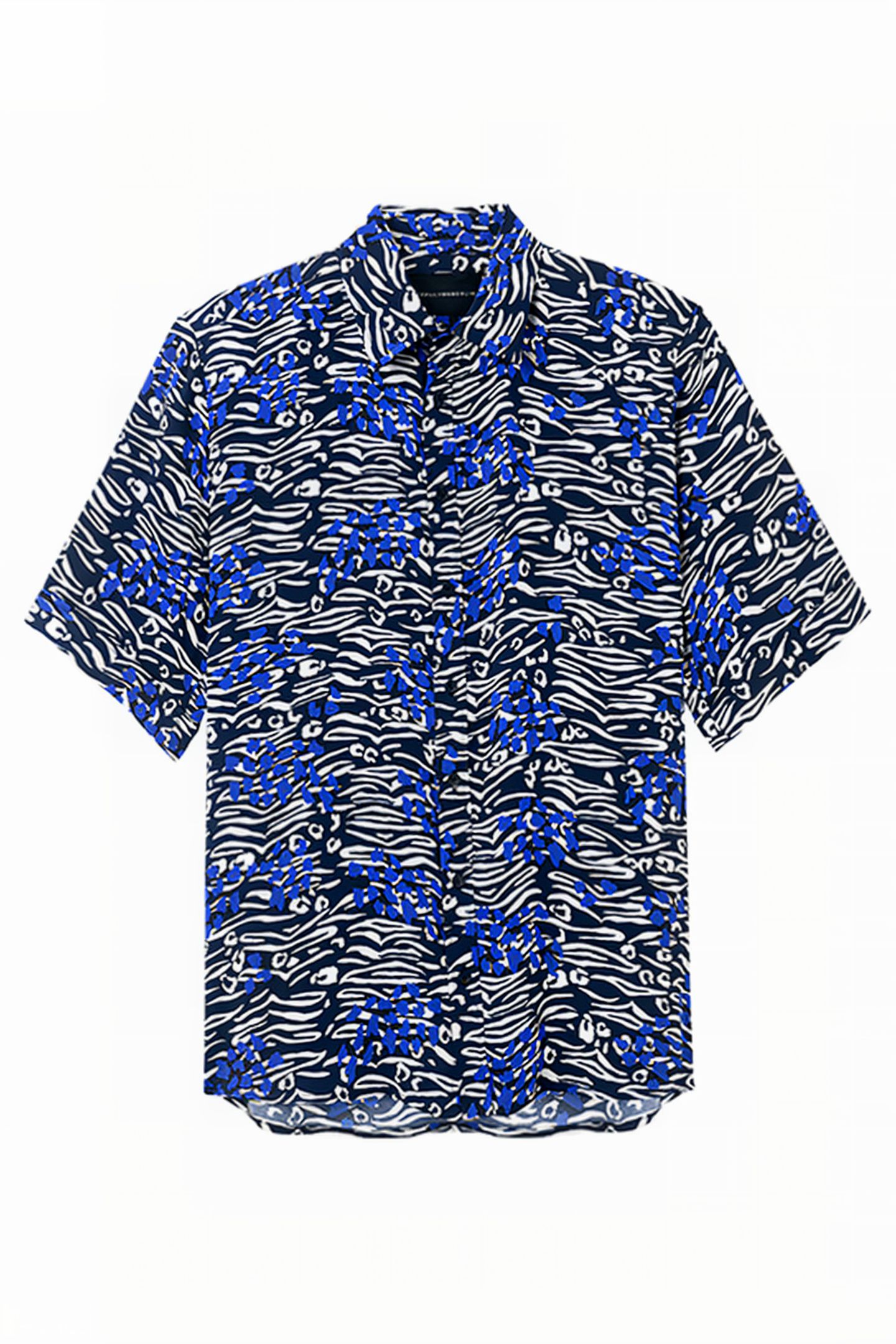 PRINTED SHORT-SLEEVE SHIRT WILD PRINT GRAY 4