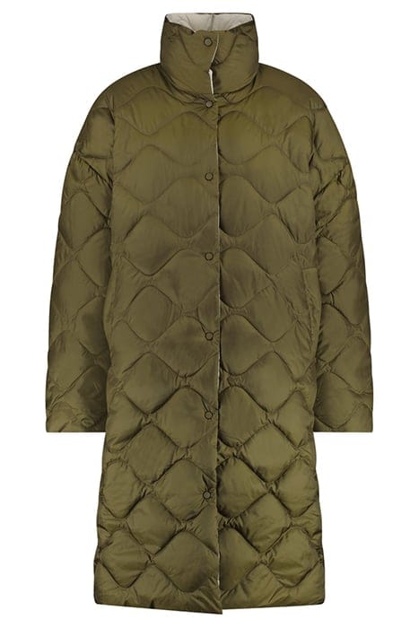 NOELLA COAT OLIVE BARK 1