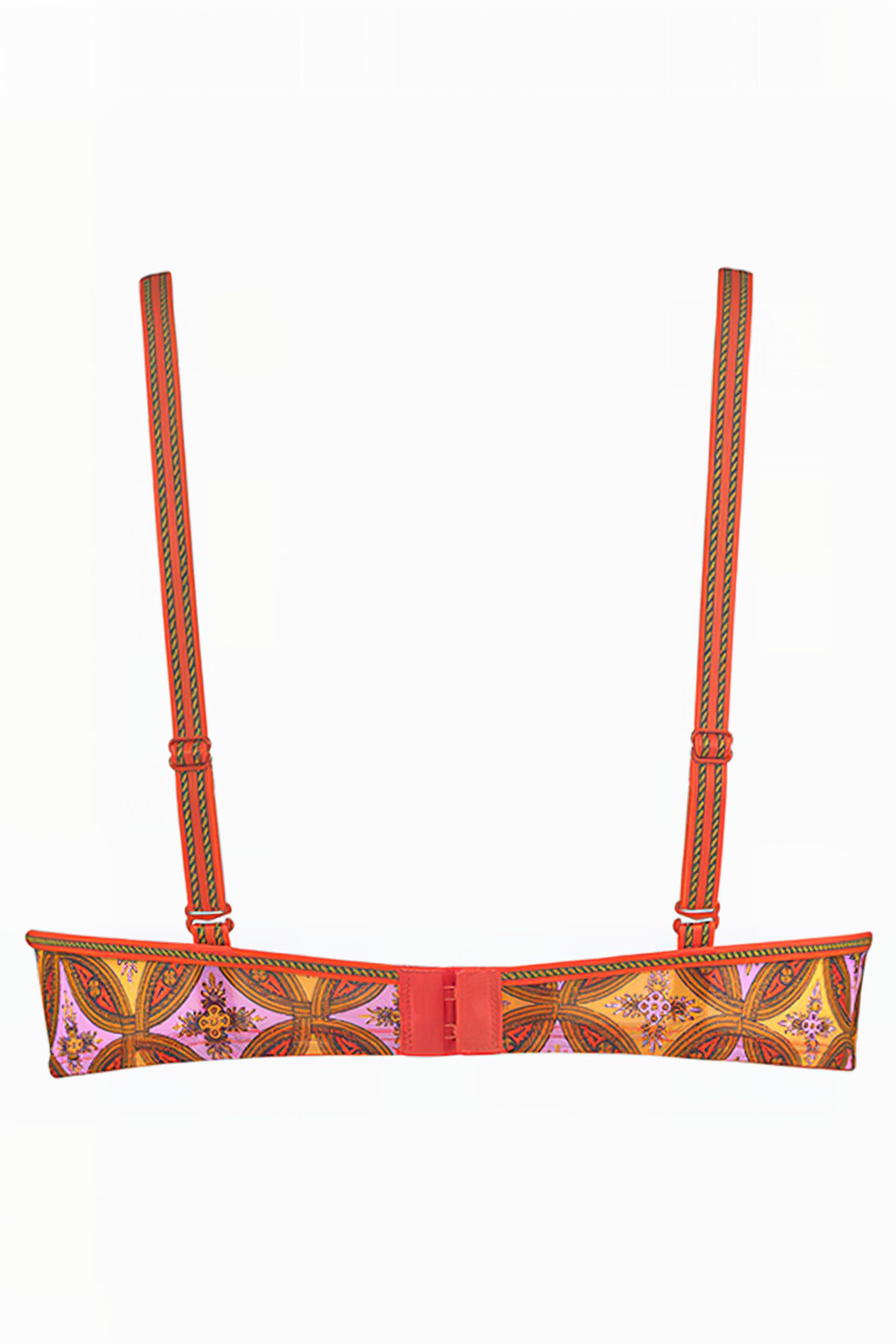 FLORANA RED CLAY AND SOFT PINK PUSH UP BRA 5