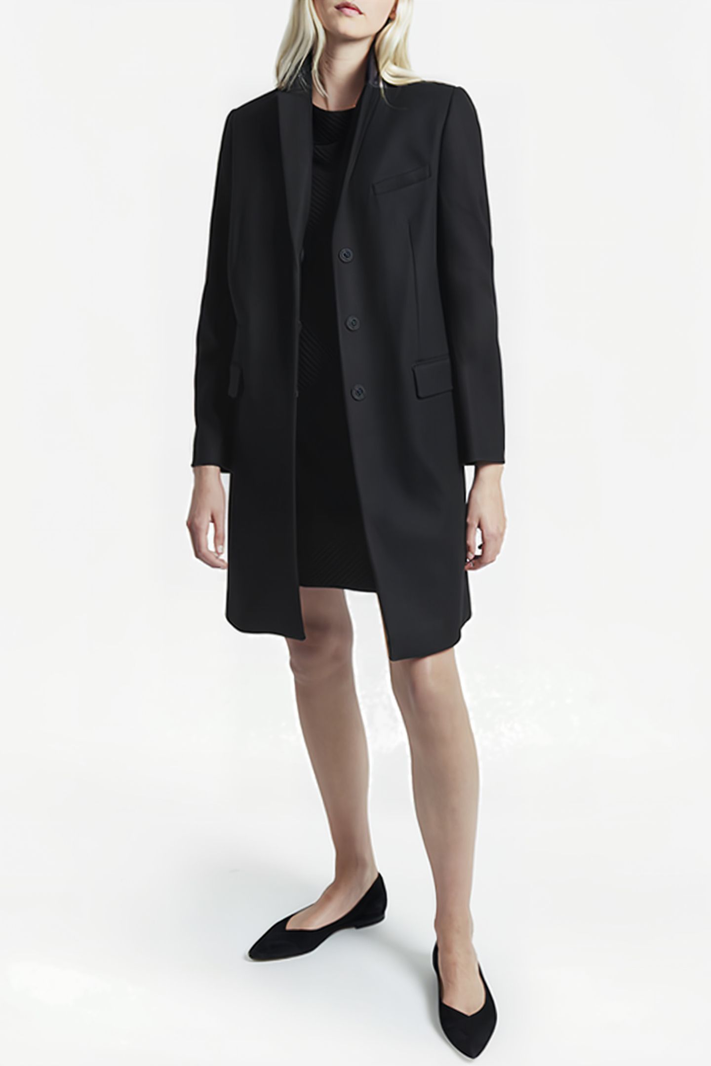 FT PLATFM FELT SMART COAT BLACK 2