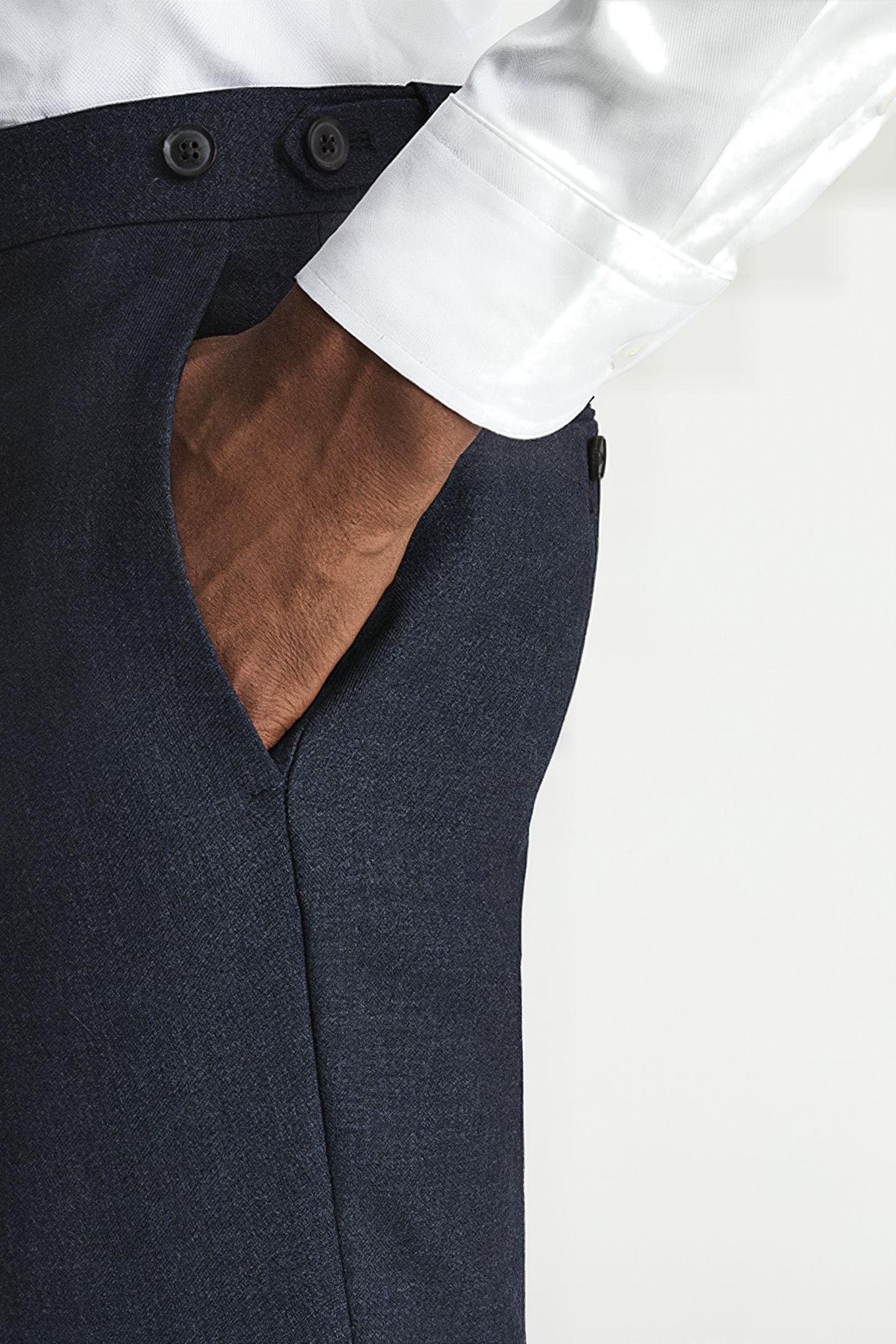 HITCH NAVY SUIT PANTS — SLIM FIT 5