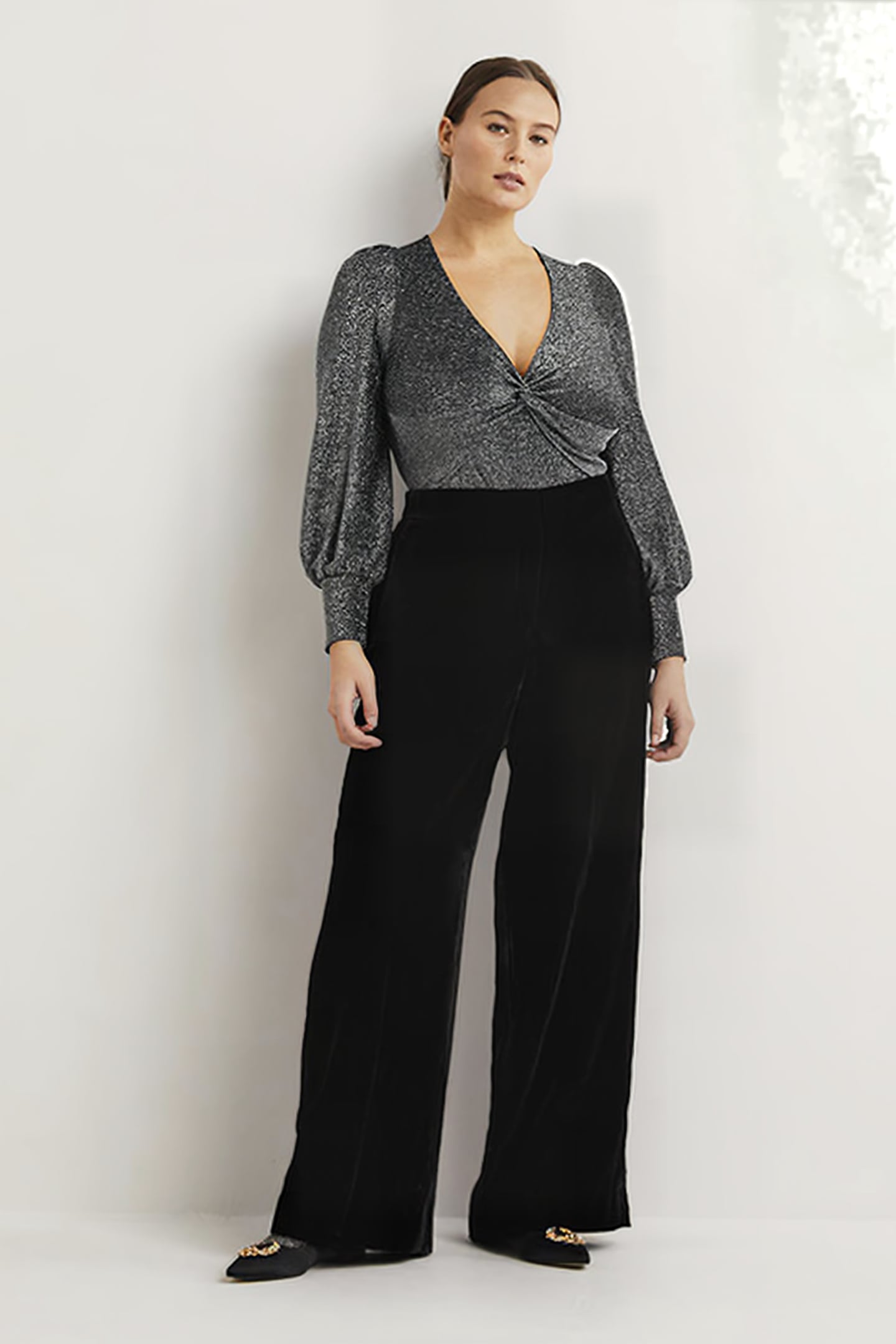 TWIST FRONT JERSEY TOP BLK 3