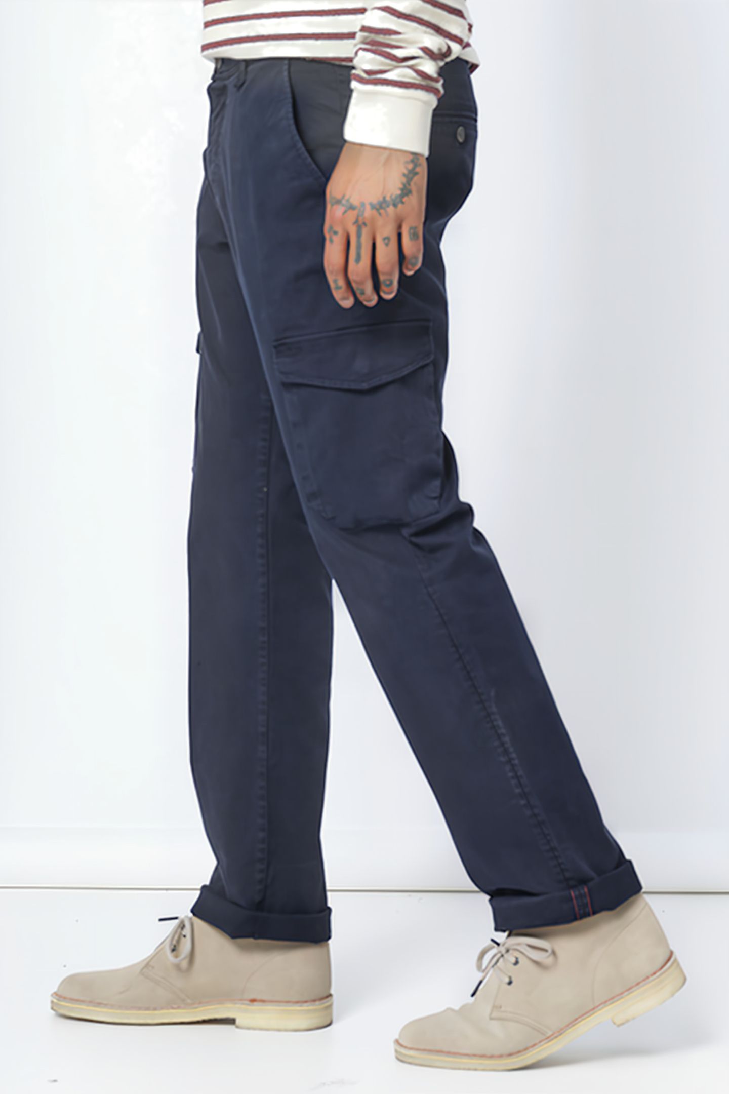 JOHN CARGO CHINO NAVY UNI 4