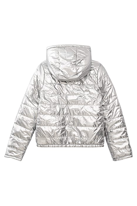 GIRL’S SILVER AND BLACK REVERSIBLE BODYWARMER SILVER / BLACK 2