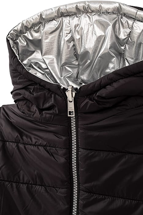 GIRL’S SILVER AND BLACK REVERSIBLE BODYWARMER SILVER / BLACK 6
