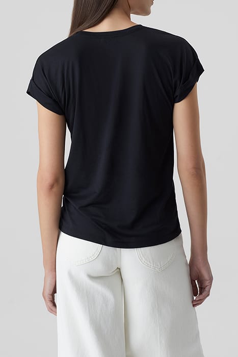 T-SHIRT SOFT V BLACK 2