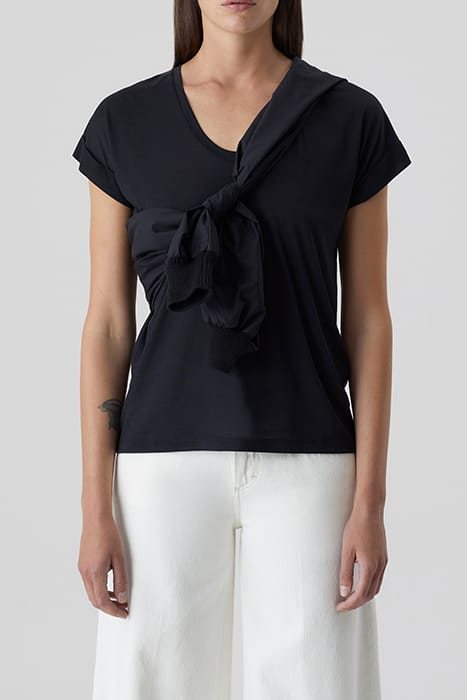 T-SHIRT SOFT V BLACK 1