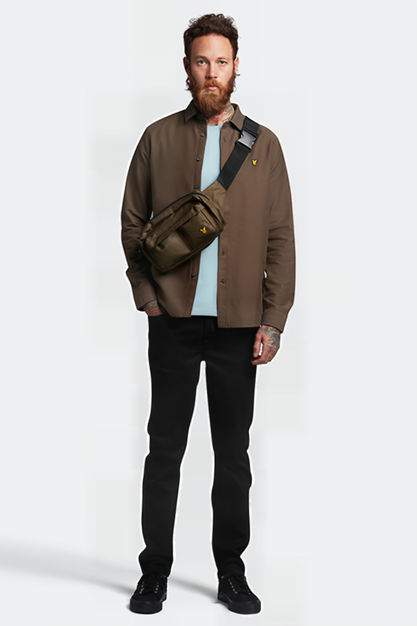 CHUNKY SLUB SHIRT FORM GREEN 3
