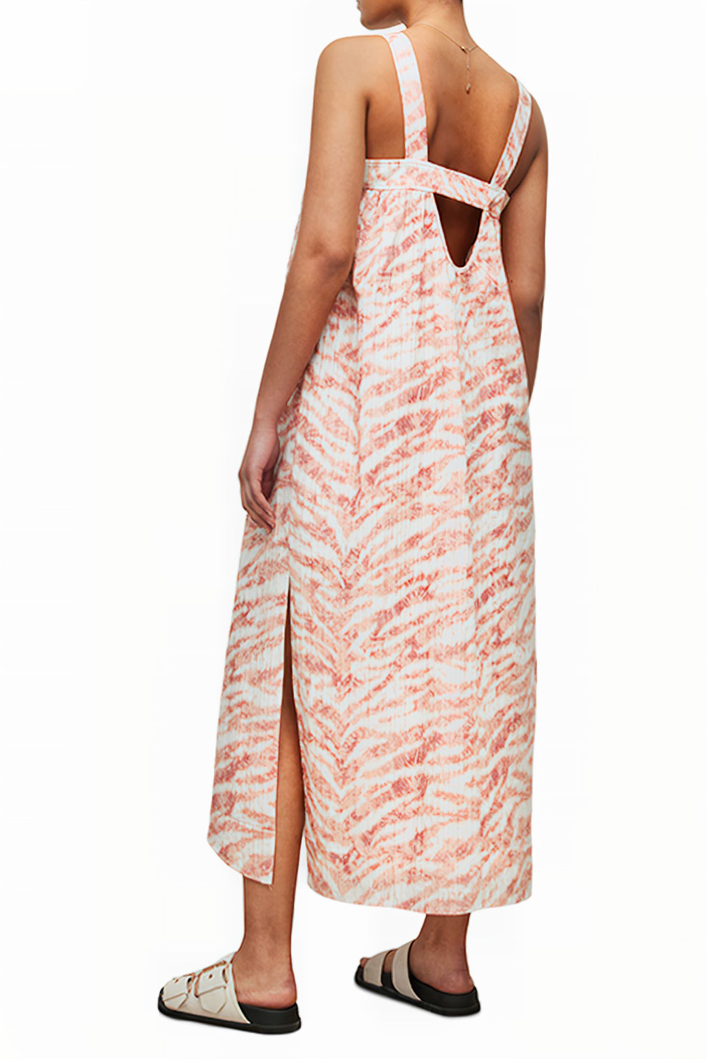ARIELLE AREIAS DRESS PINK/BLEACH ORANGE 2