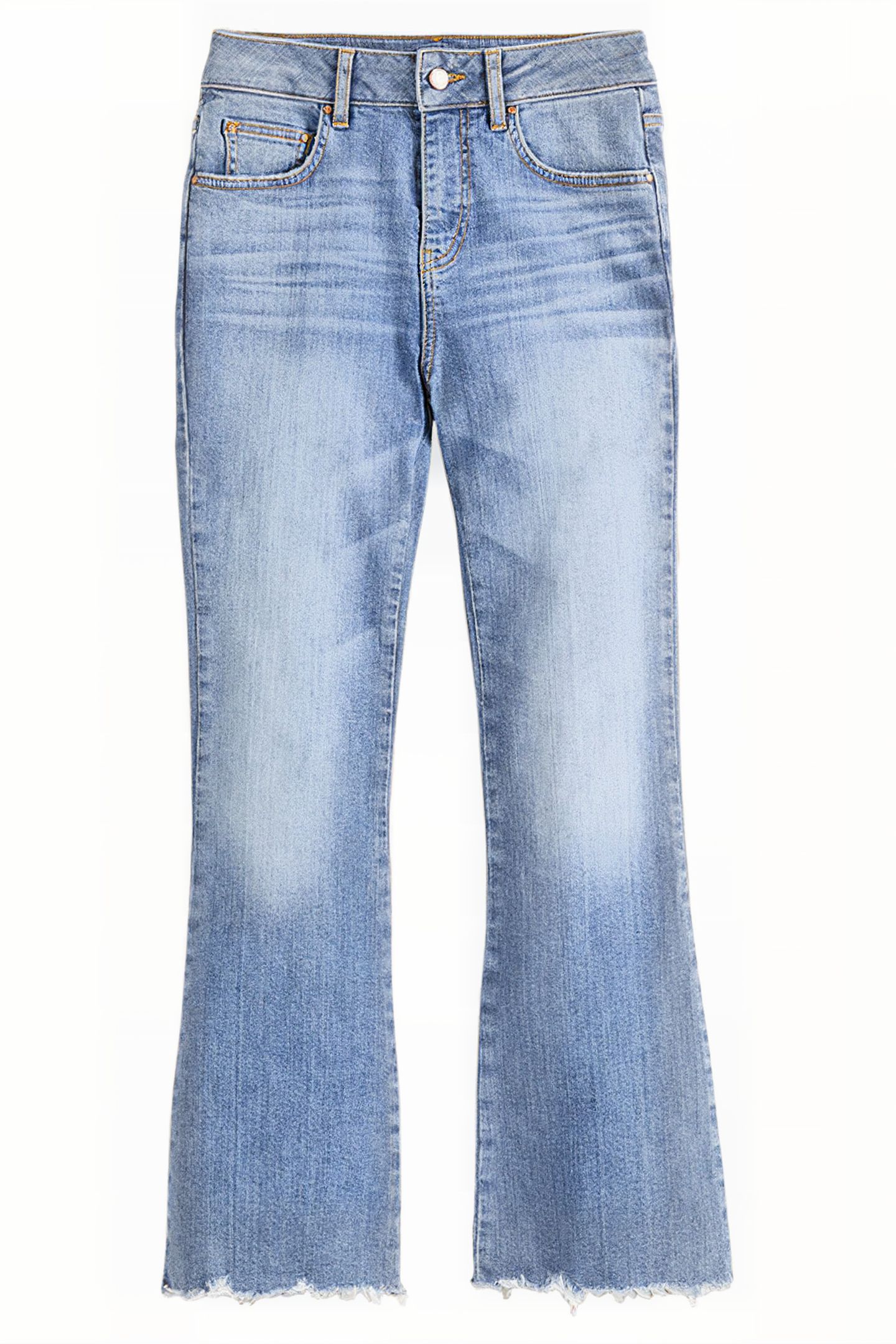 FITTED CROPPED FLARE JEANS DEN 6