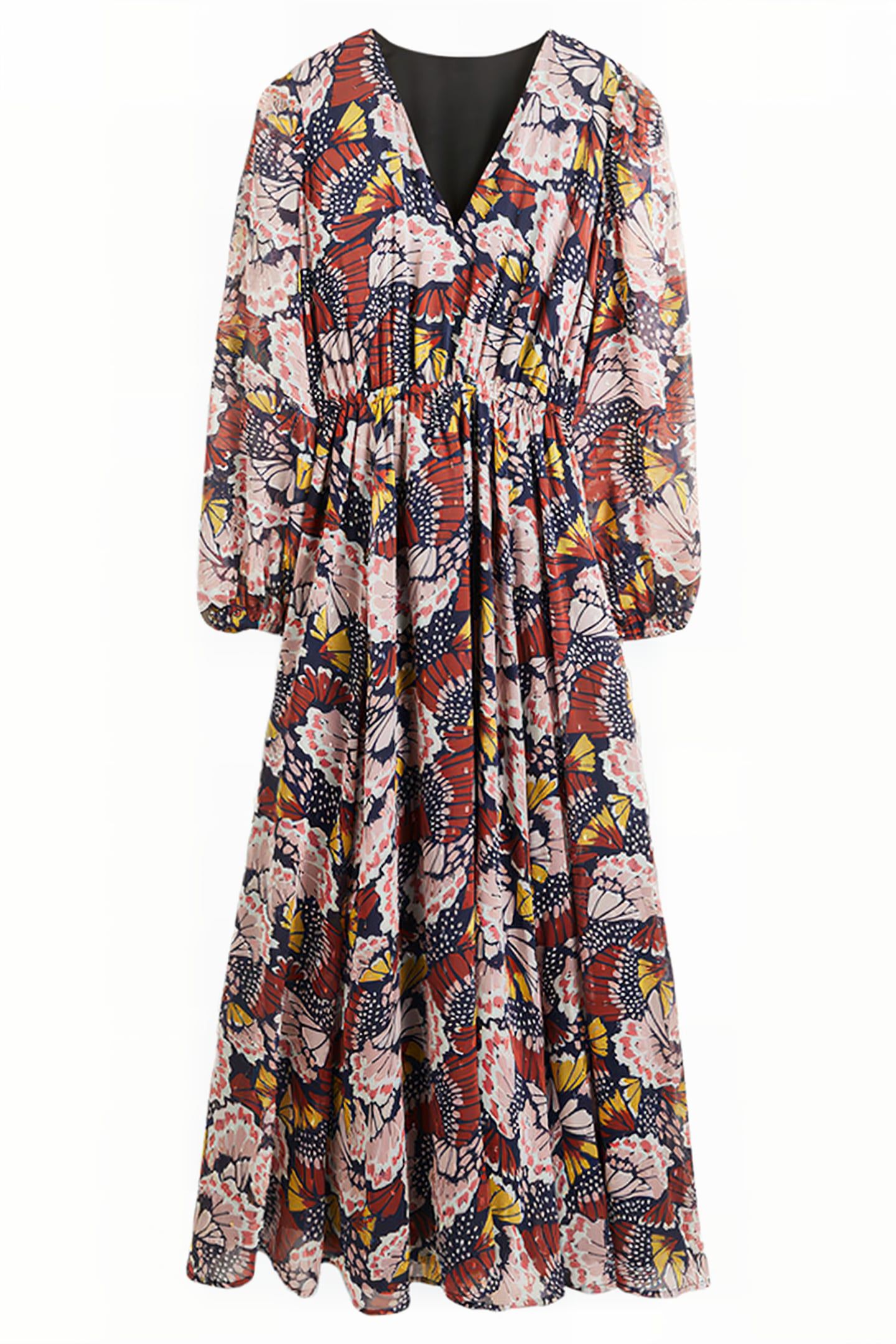 METALLIC DETAIL MAXI DRESS MUL 5