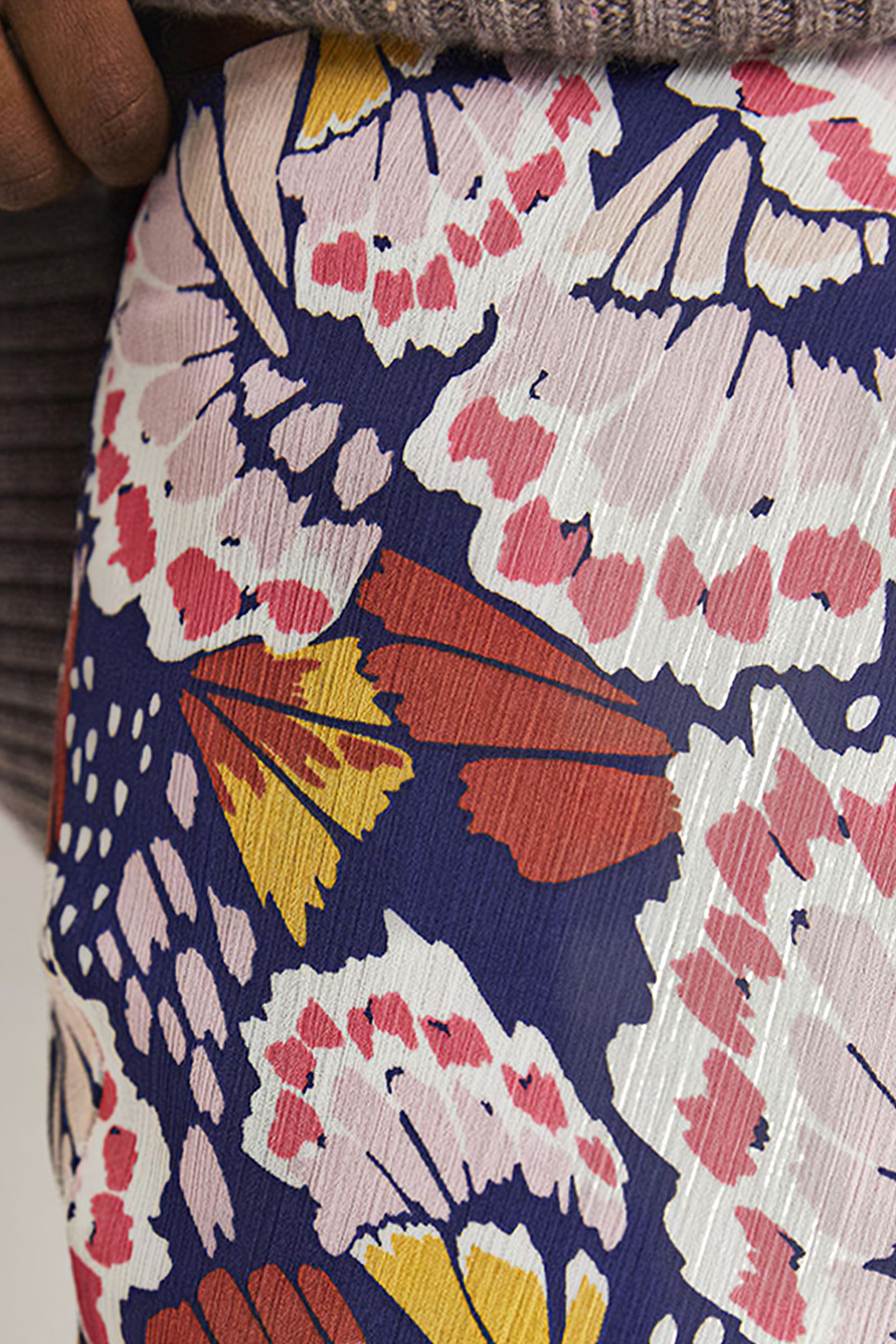 CRINKLE BIAS-CUT SKIRT MPT 5