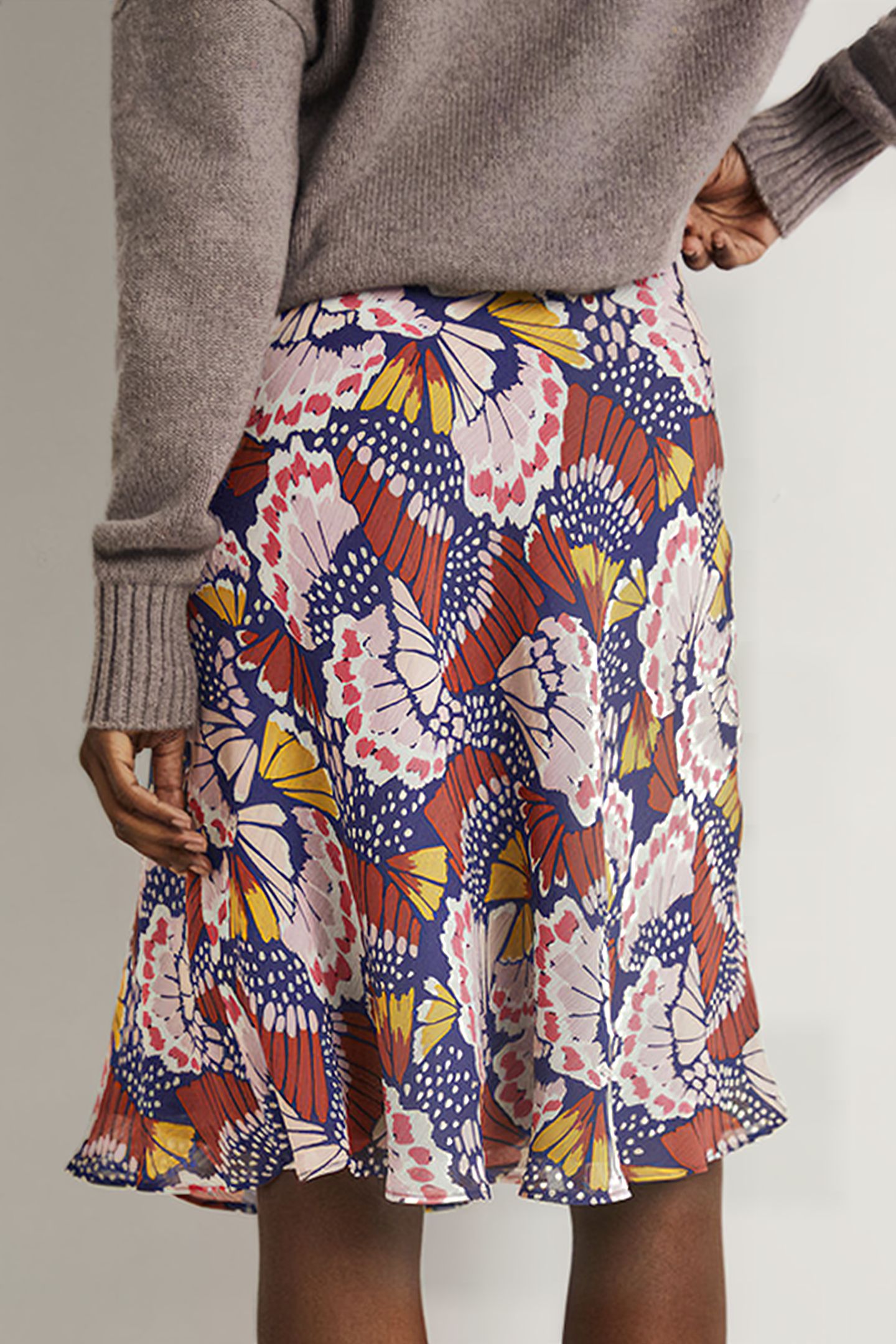 CRINKLE BIAS-CUT SKIRT MPT 2