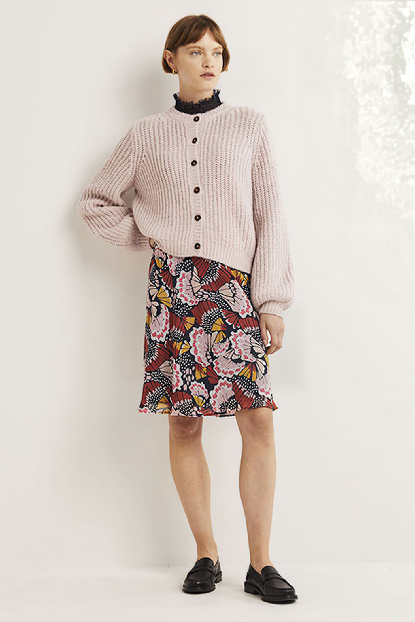 CRINKLE BIAS-CUT SKIRT MPT 4