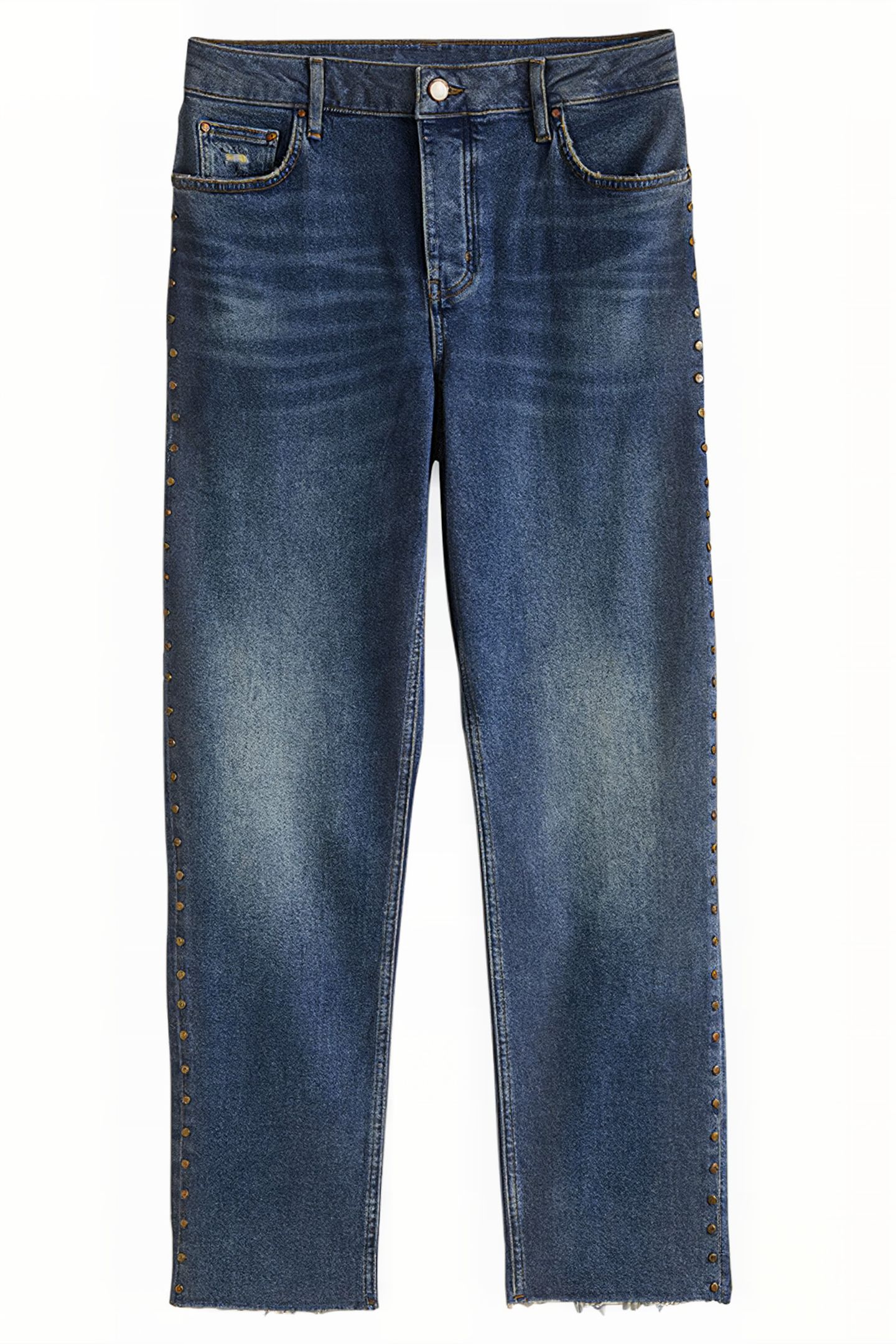 RELAXED STRAIGHT STUDDED JEANS DEN 6