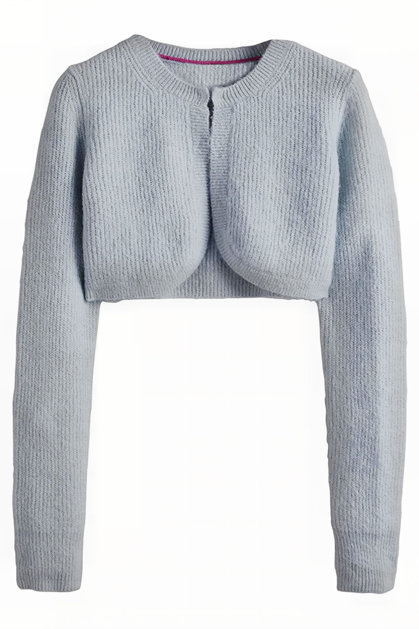 RIB KNIT BOLERO BLU 6