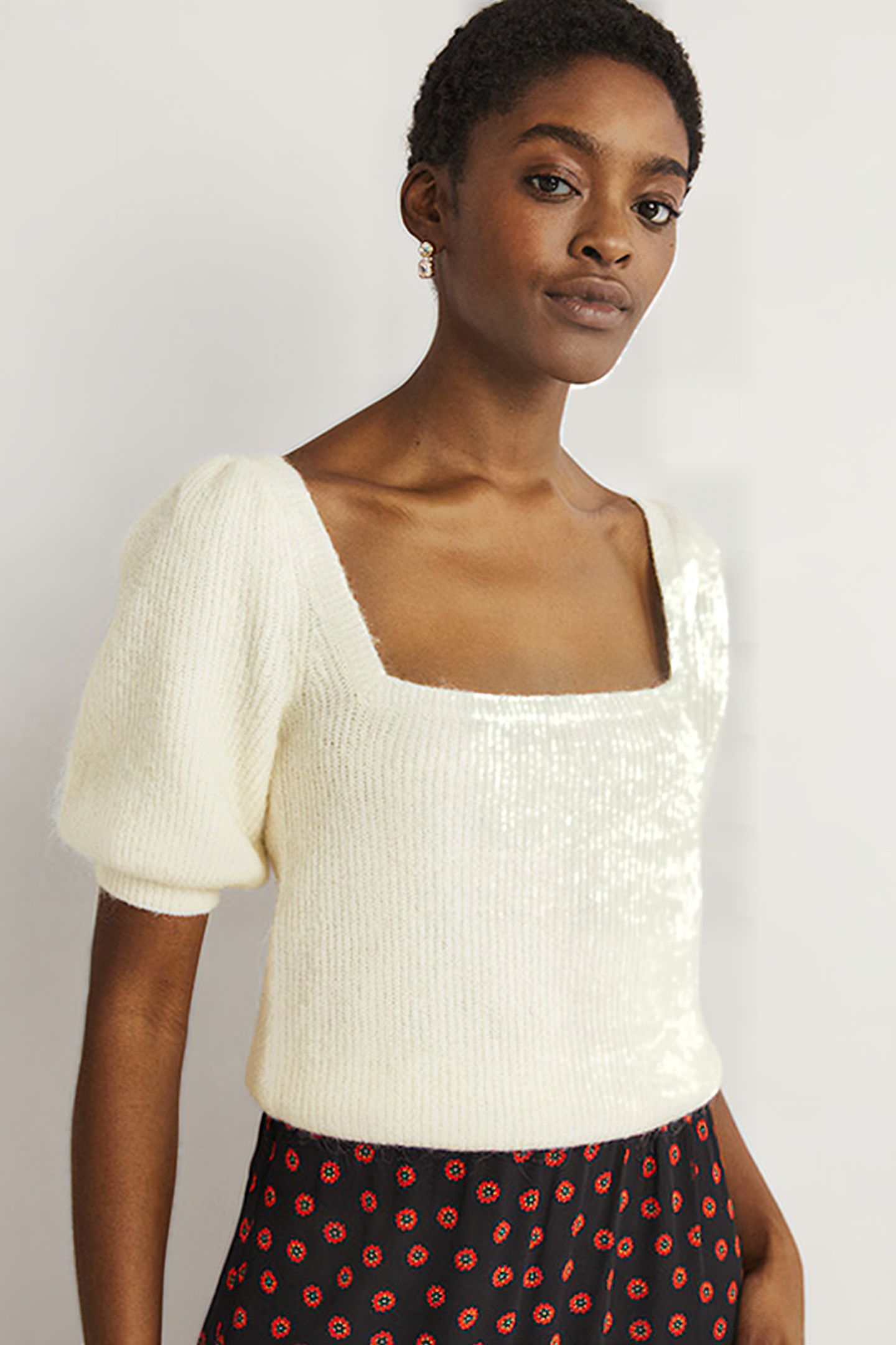 SQUARE NECK FLUFFY JUMPER IVO 4
