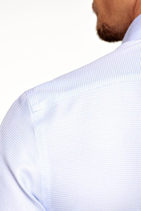Light Blue Checked Slim Fit Shirt 5