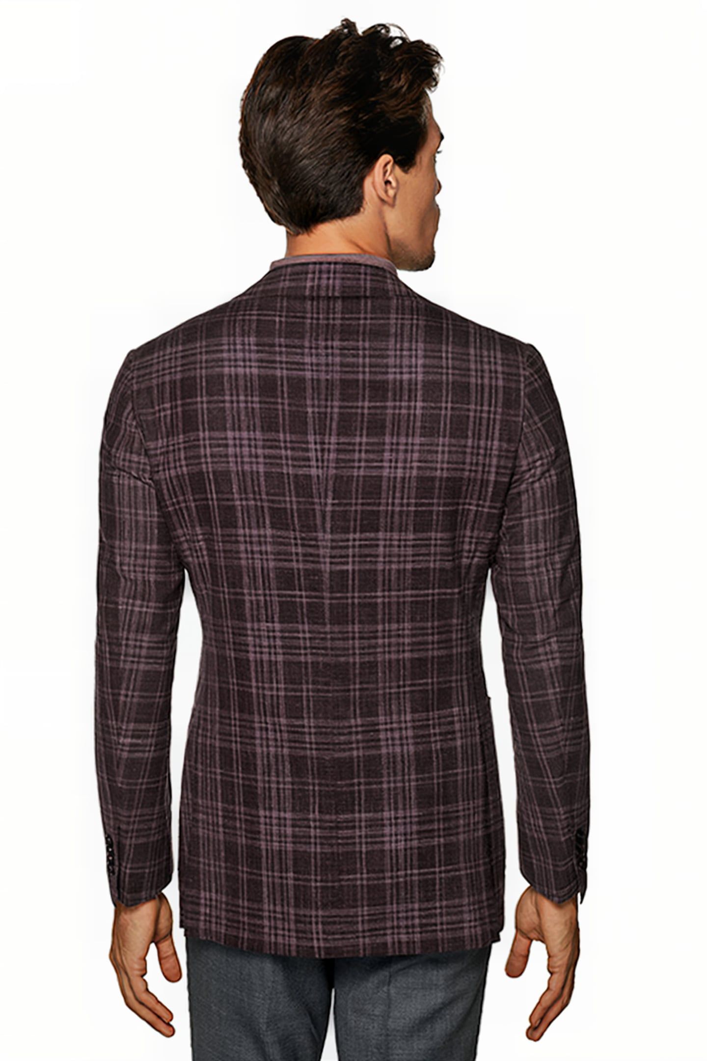 PURPLE CHECKED HAVANA BLAZER 3