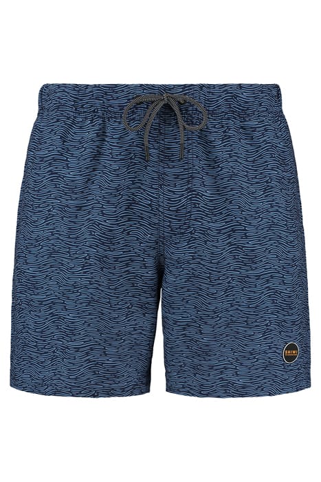 MEN SWIM SHORT WAVES MICRO PEACH LIGHT SUMMER BLUE 1