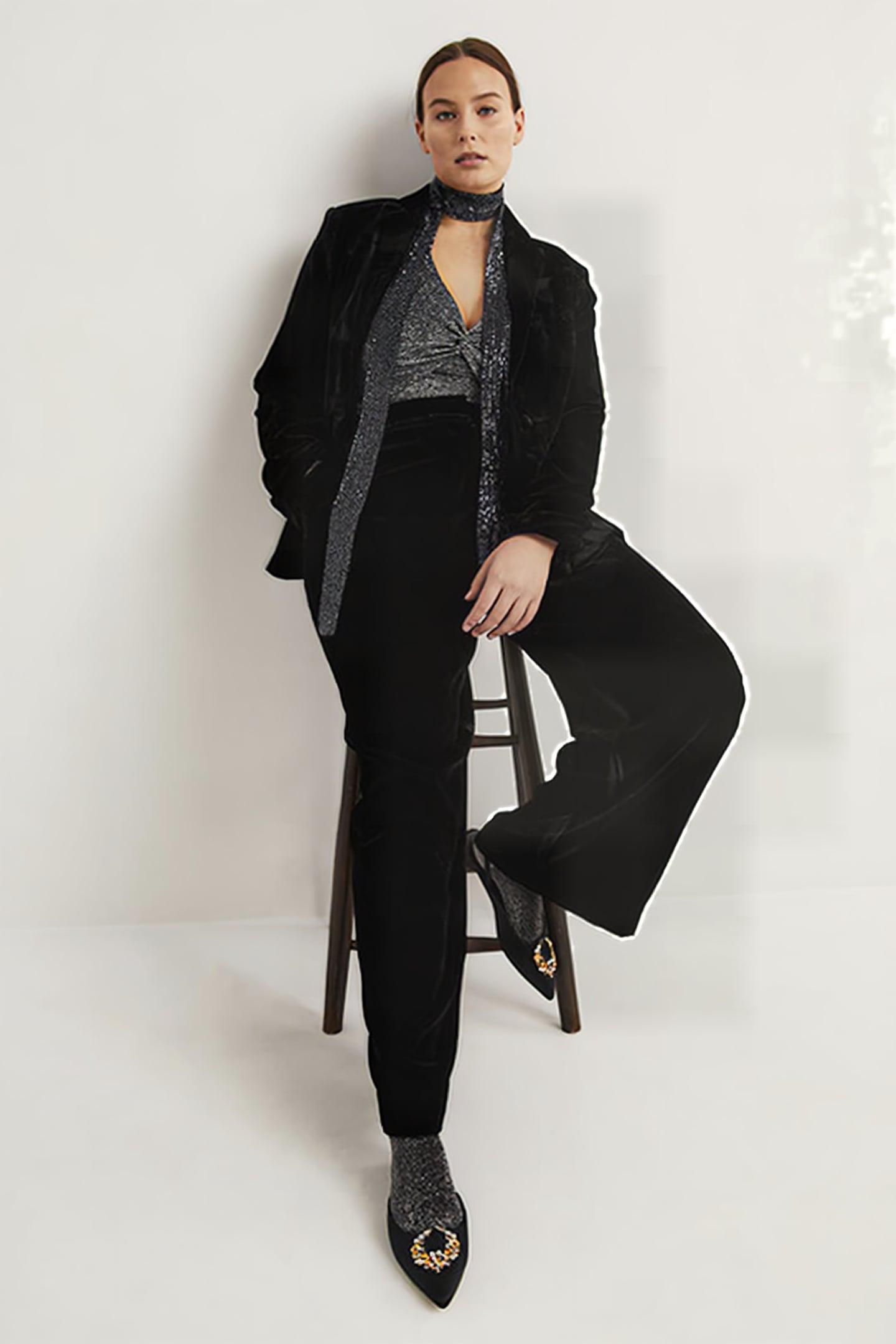 TWIST FRONT JERSEY TOP BLK 4