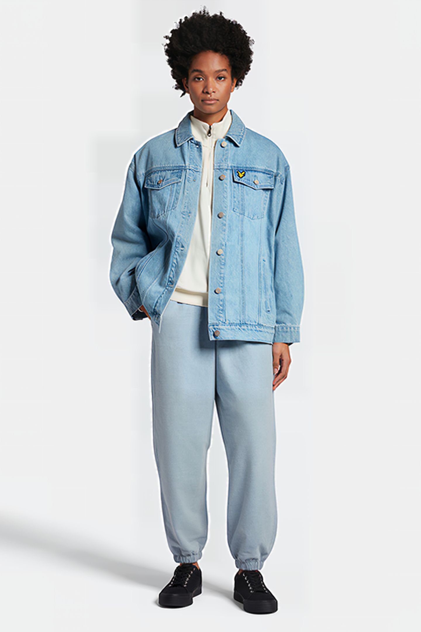 OVERSIZED DENIM JACKET LIGHT RINSE WASH 3