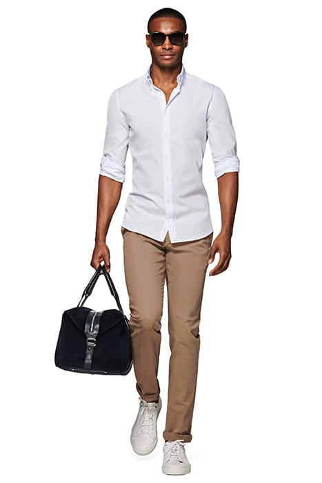Light Blue Striped Slim Fit Shirt 1