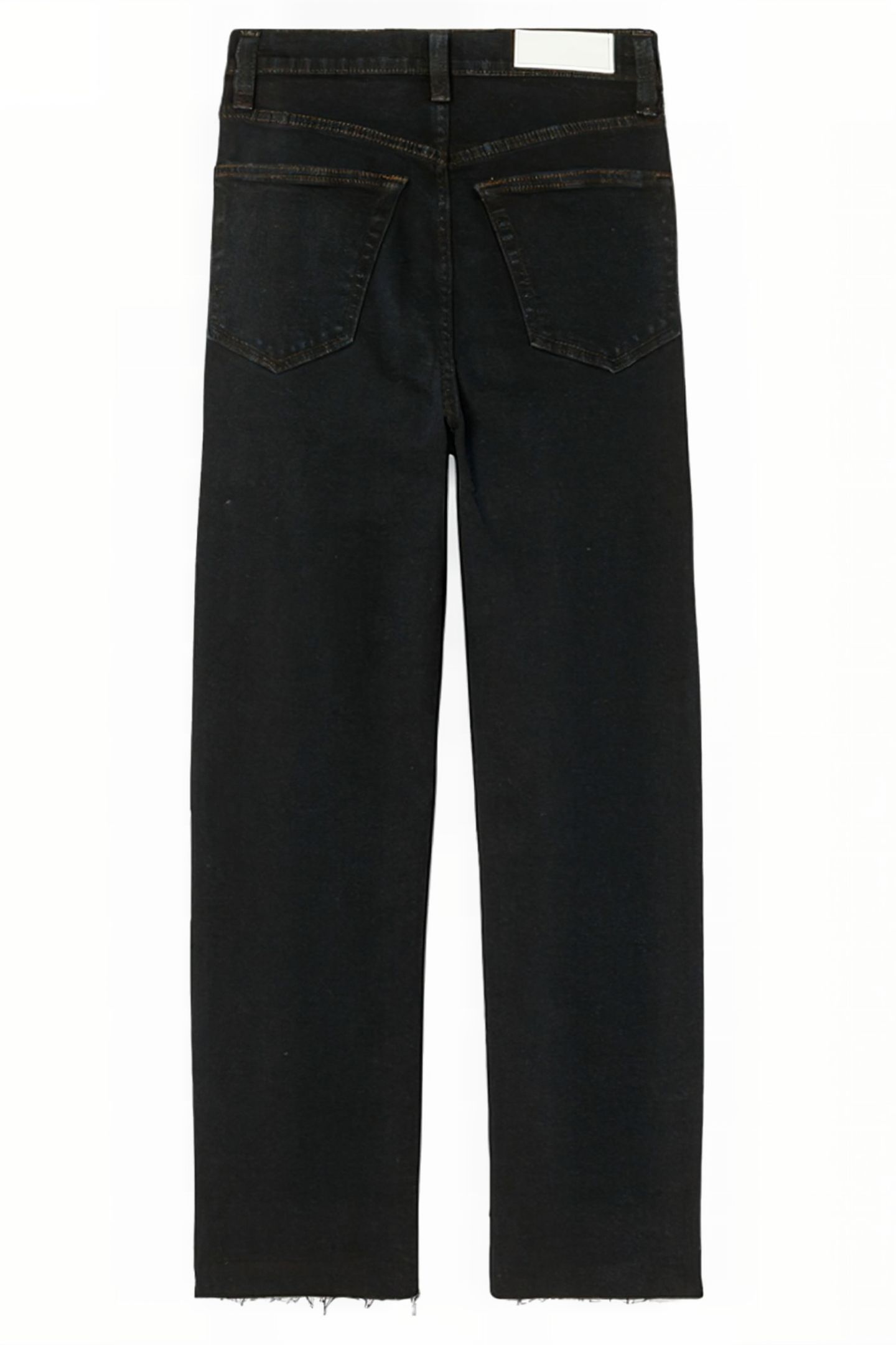 70S ULTRA HIGH RISE STOVEPIPE JET BLUE BLACK 2