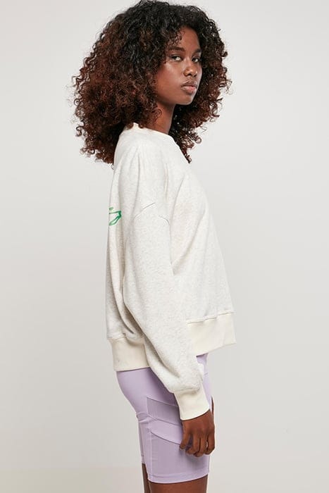 LADIES OVERSIZED RAINBOW CREWNECK LIGHTGREY 5