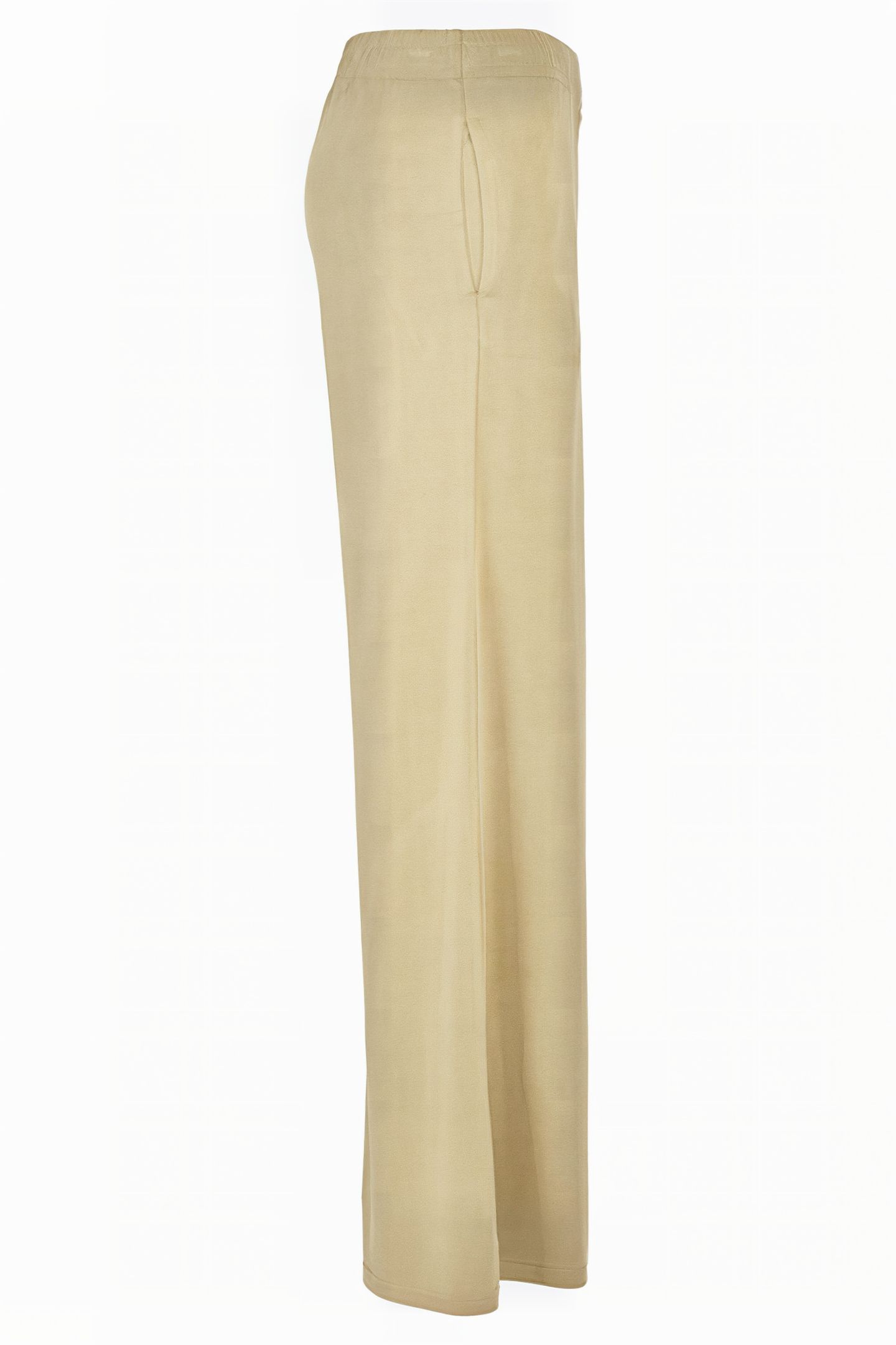 LADIES MODAL WIDE LEG PANTS KHAKI 7