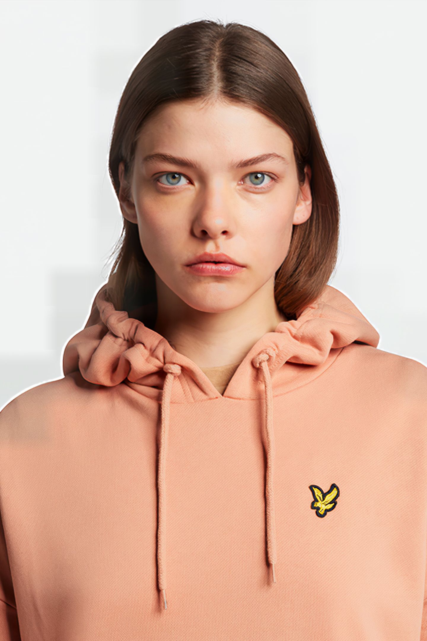 HOODIE DRESS W795 DUSTY PEACH 4