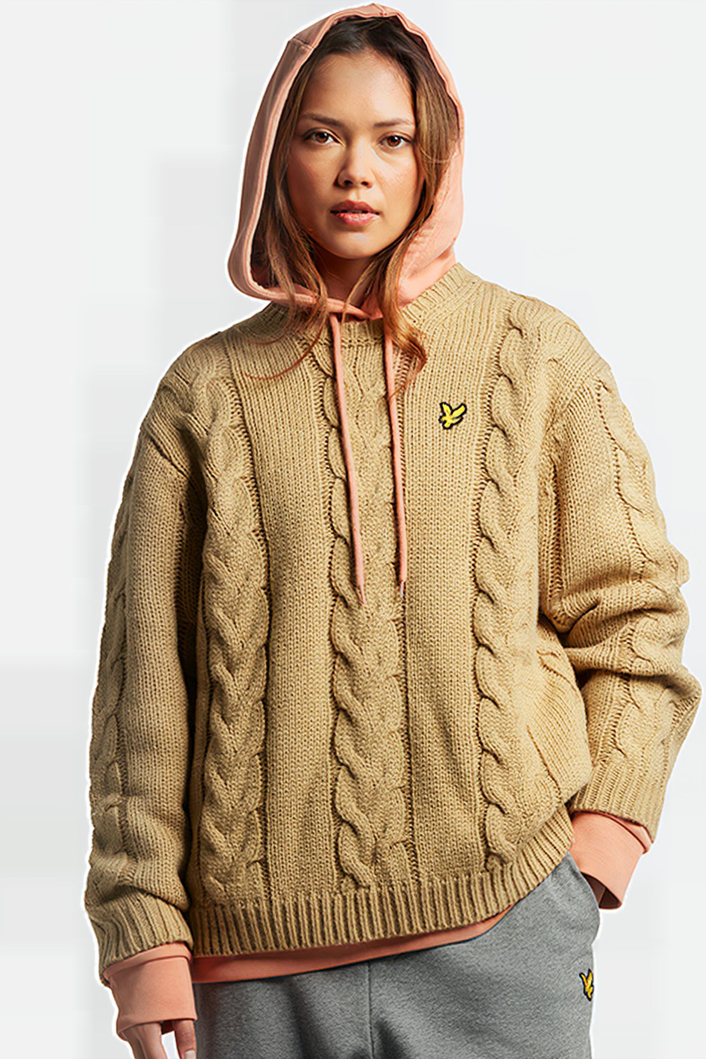 CHUNKY CABLE JUMPER W802 WARM TAN 1