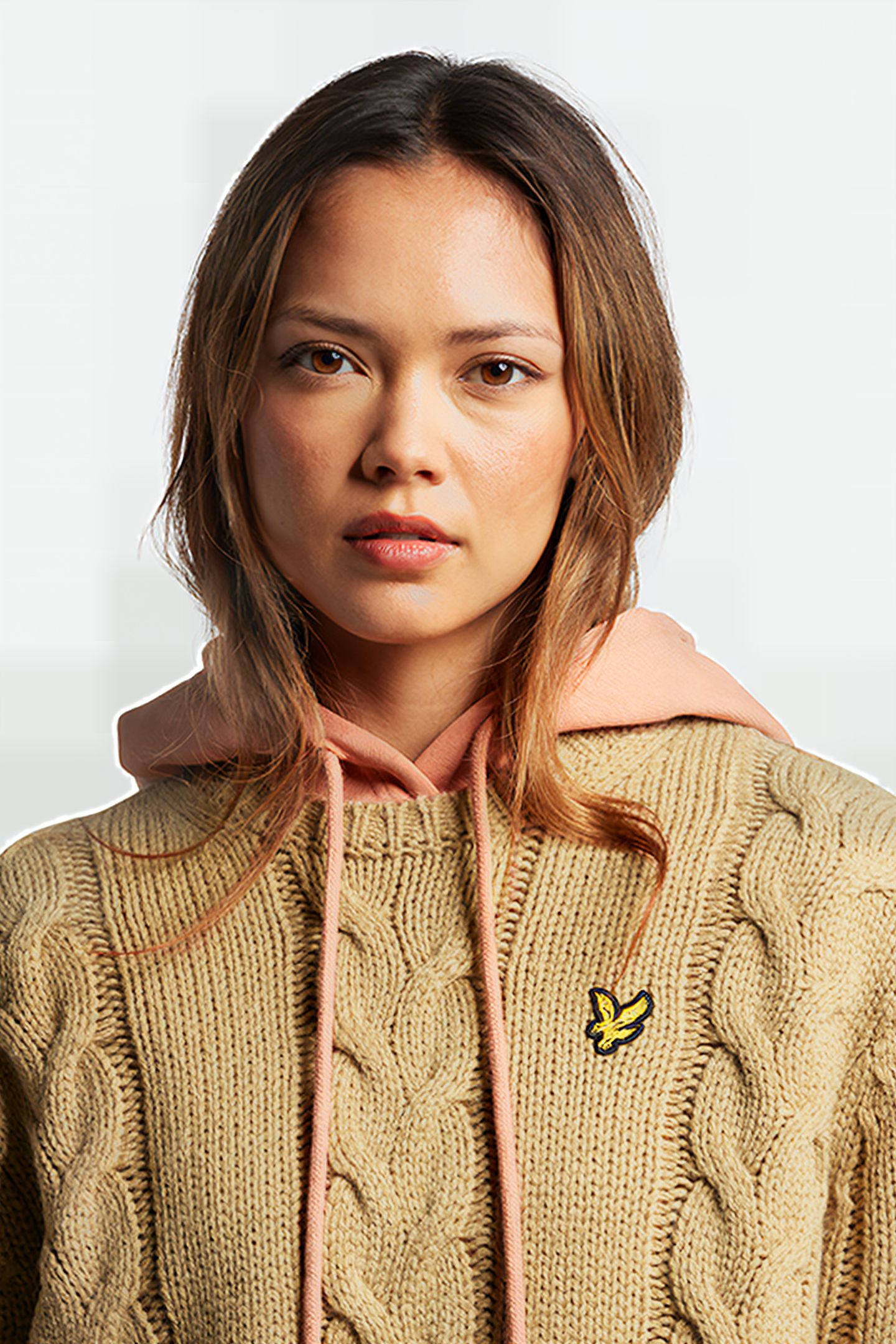 CHUNKY CABLE JUMPER W802 WARM TAN 4