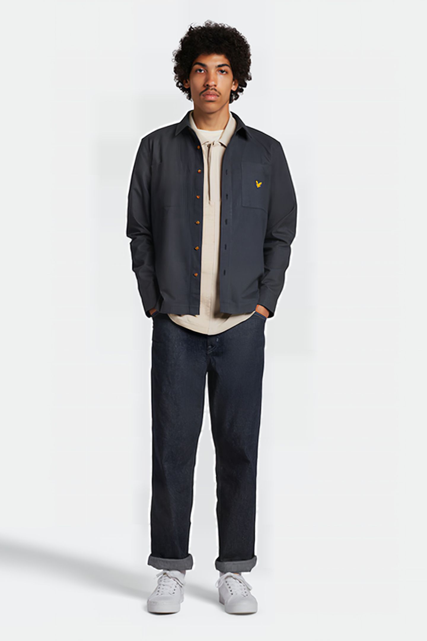 MELTON SHIRT Z271 DARK NAVY 3
