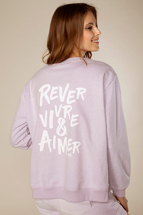 CREW NECK FLEECE LS + DECO PURPLE 2