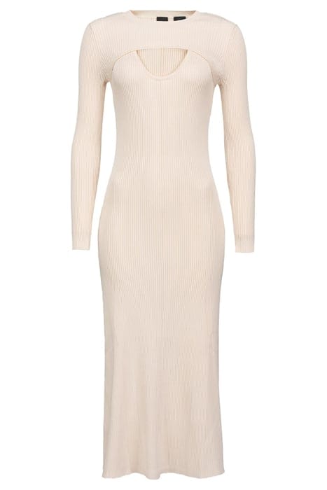 MANRESA ABITO COSTINA CREPE PARCHMENT BEIGE 5