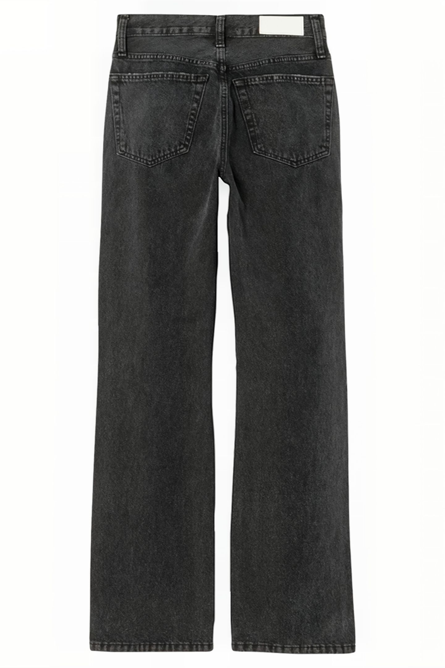 90S HIGH RISE LOOSE WASHED BLK WITH RIP 2
