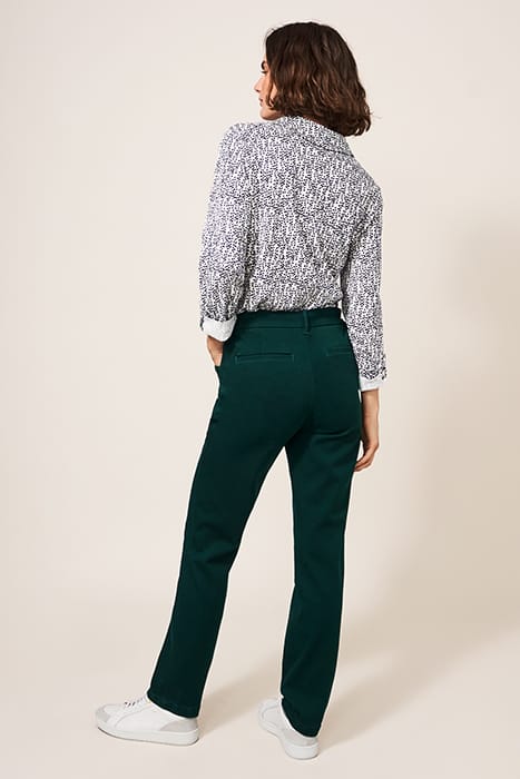 SIENNA STRETCH TROUSERS DARK GREEN 3
