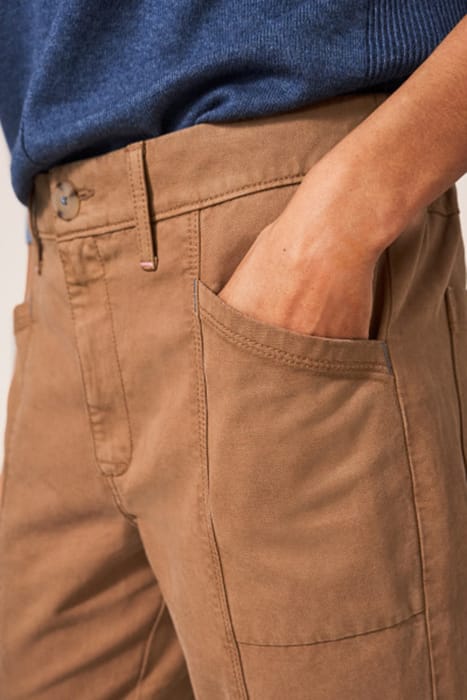 THEA TROUSER MID TAN 2